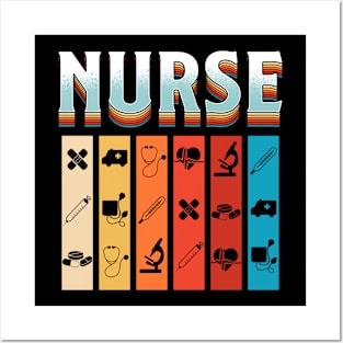 Retro Nurse Week Nurse Day Cute Nurse Posters and Art